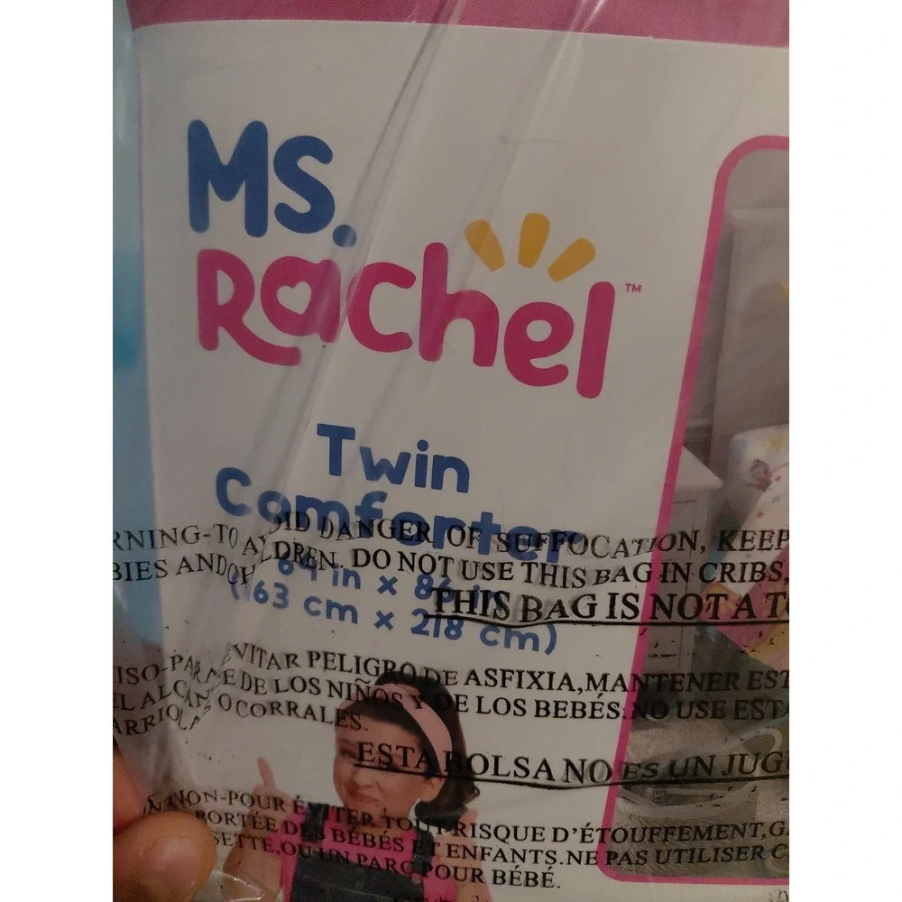 Franco Ms. Rachel Educational Adventures twin comforter  (Single Item) 64 x 86in